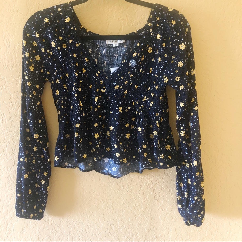 Pacsun Women’s Smocked V-neck babydoll top